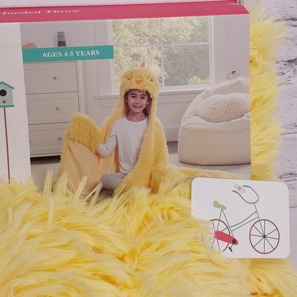 'COTTONTAIL LANE' PLUSH HOODED THROW BLANKET 36"×56" 'CHINNI' 'CHIC' - Picture 5 of 16